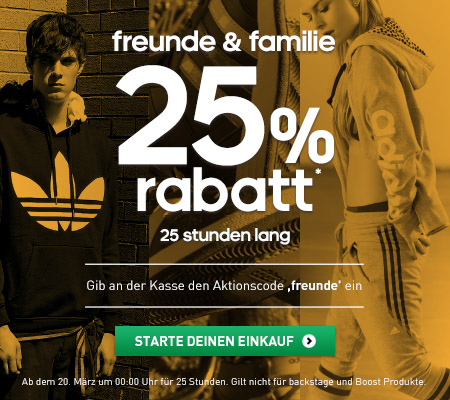 Adidas 25 Stunden 25% Rabatt
