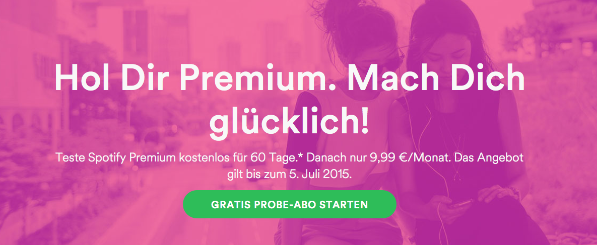 Spotify kostenloses Abo