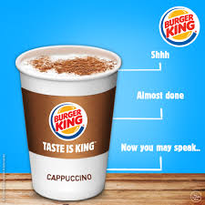 Hol dir deinen Coupon für einen Gratis Cappuccino bei BurgerKing