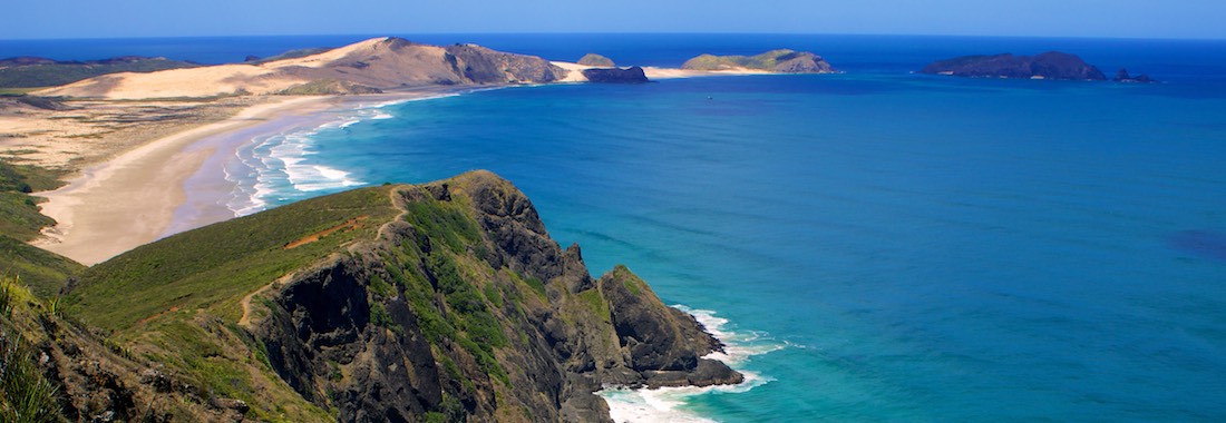 Eine Bucht in Neuseeland