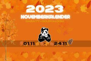 Rabatt-Coupon Novemberkalender 2023