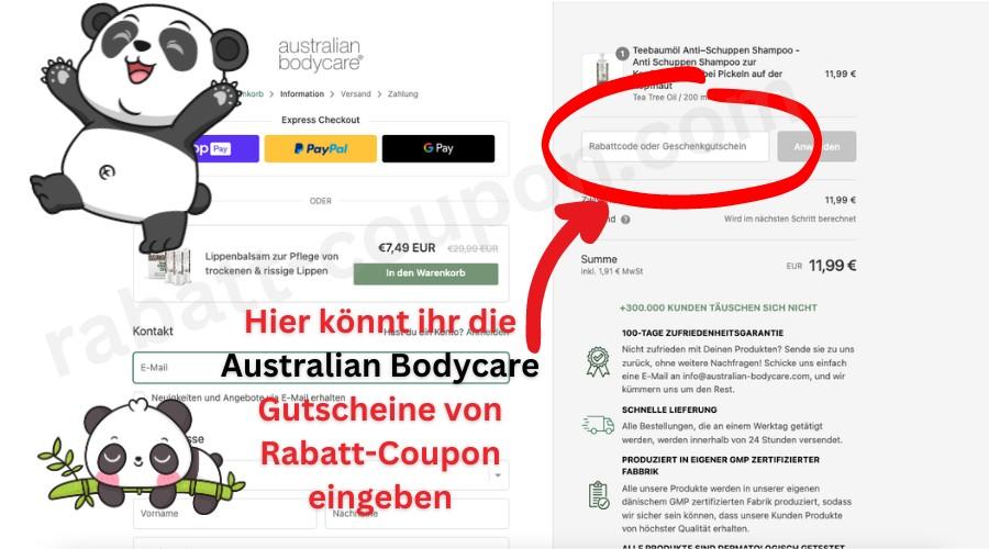 Australian Bodycare Gutschein