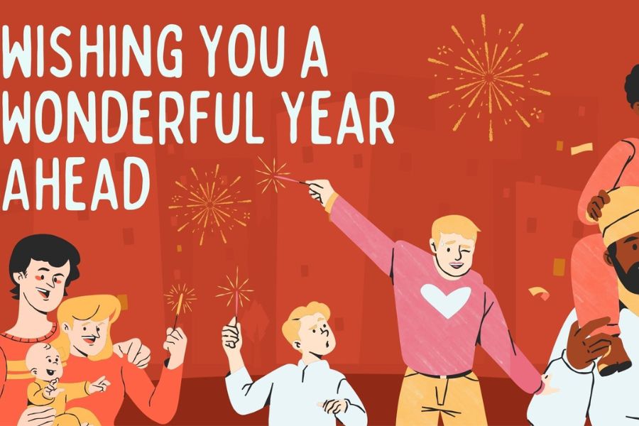 Silvester: Traditionen, Feiermöglichkeiten und Tipps für den Jahreswechsel 40 Auf dem Bild sind 6 Personen und auf dem Bild wurde Wishing you a wonderful year ahead