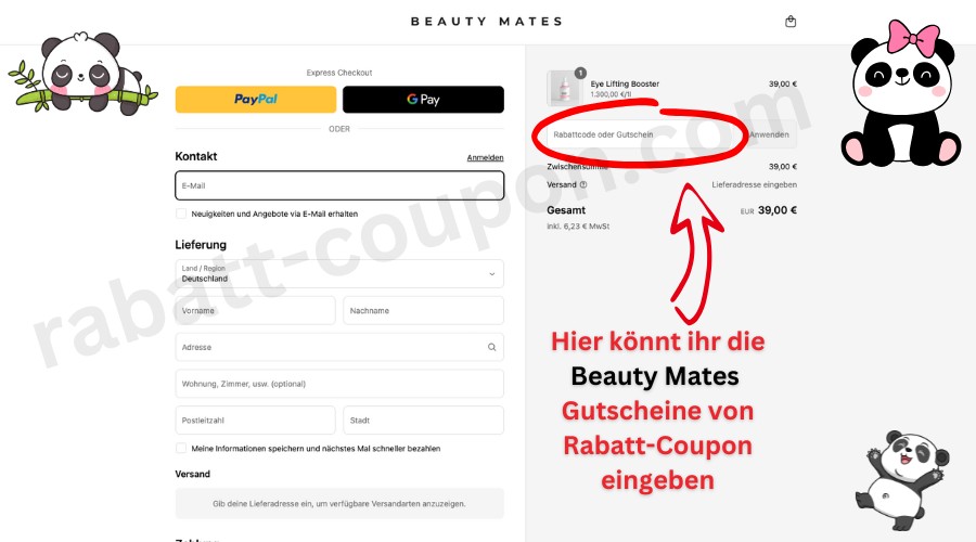 Beauty Mates Gutschein