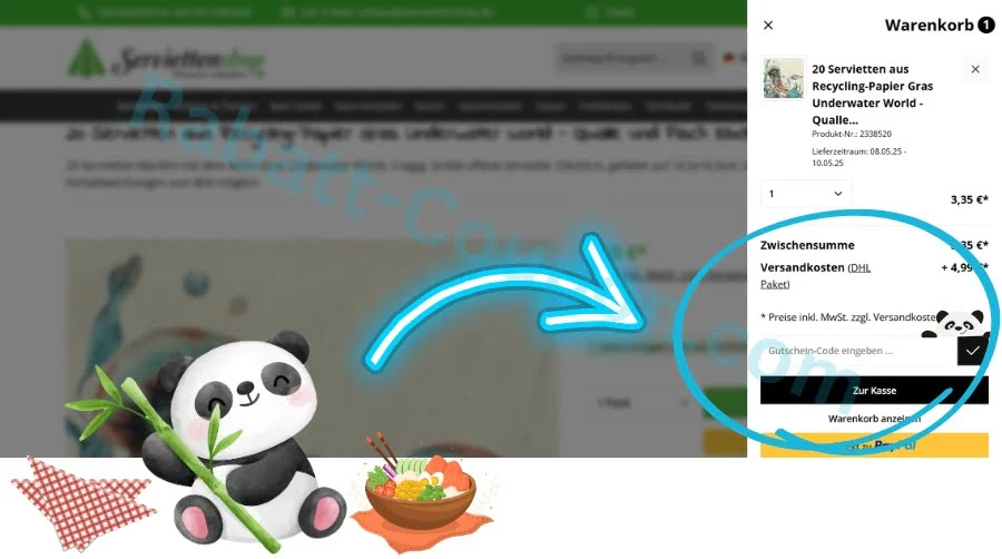 Serviettenshop.de Gutschein 👉🏻 10 % Rabatt auf eure Bestellung ✓ Oktober 2026